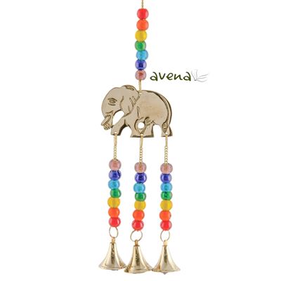 Brass Chakra Hanging Elephant